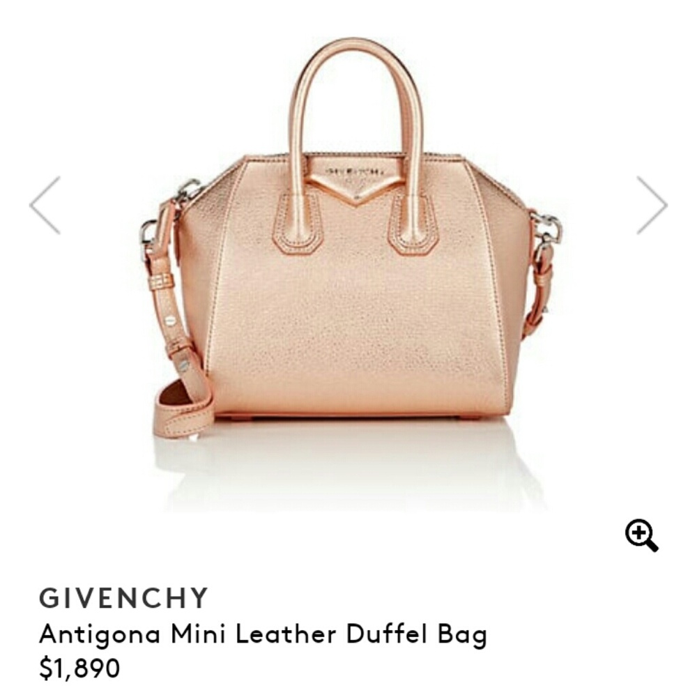 Givenchy Antigona Rose Gold Mini Duffel New Never